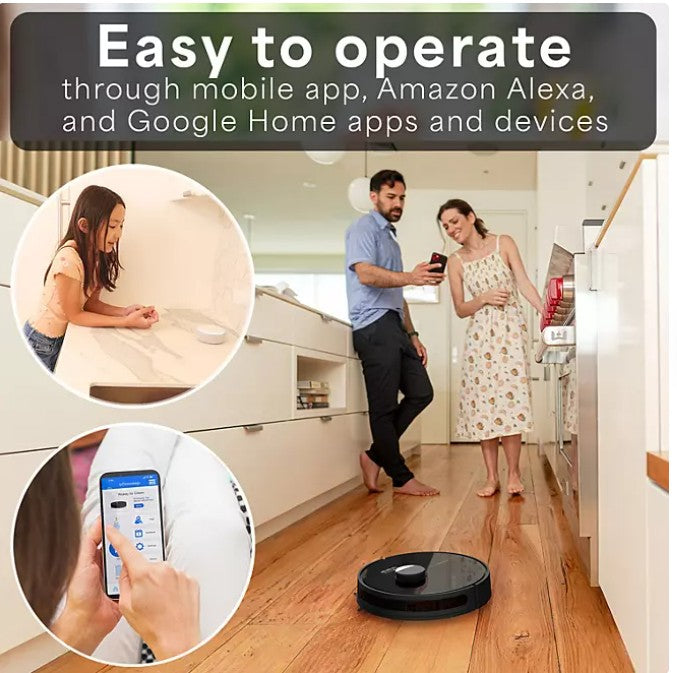 bObsweep Dustin Self-Emptying Robot Vacuum and Mop with 100-Day Dock - Bellso