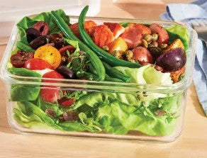 4.33 Cup Glass Food Storage Container Clear - Figmint™: Microwave, Freezer & Dishwasher Safe - Bellso