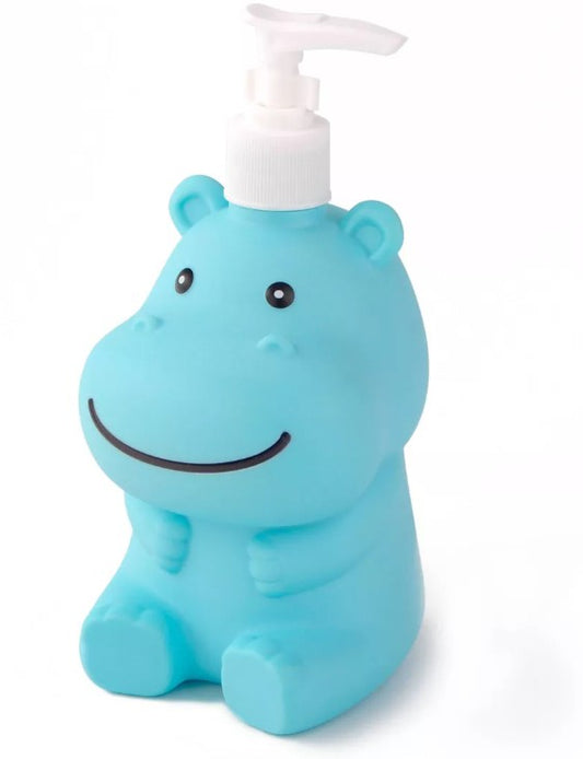 Animal Shaped Soap Dispenser Hippo Blue - Bellso
