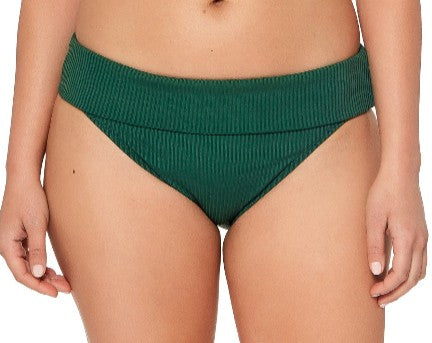 Bleu by Rod Beattie Walk the Line Fold-Over Hipster Bottoms Women's Swimsuit 10 - Bellso