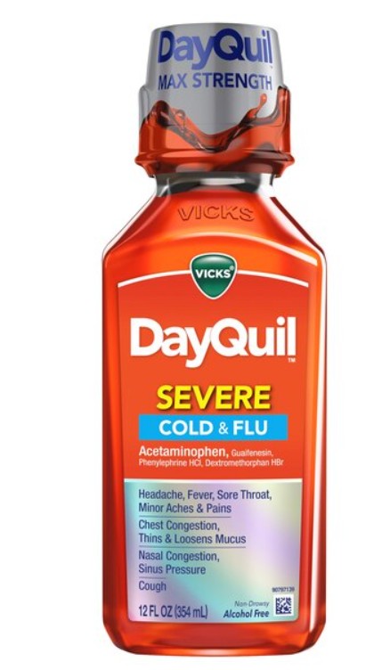 Vicks DayQuil Severe Liquid - 12 Fl Oz - Bellso