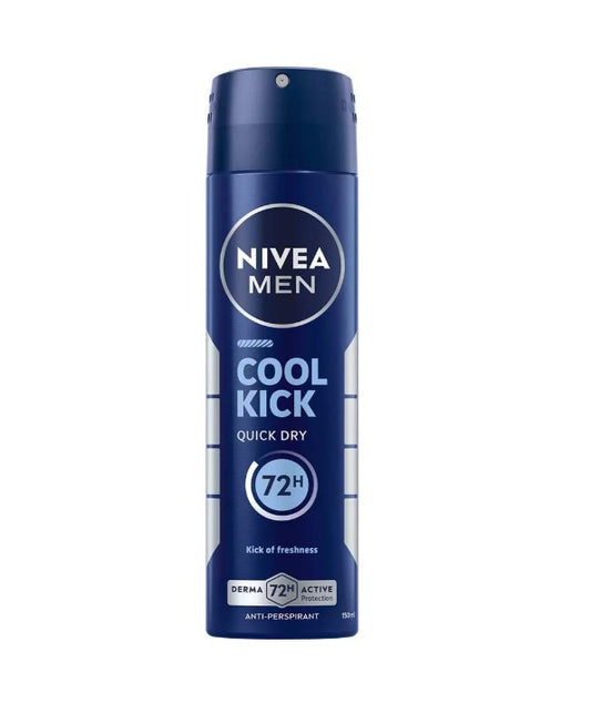 Nivea Men Cool Kick Deodorante 150 Ml 72 hrs - Bellso