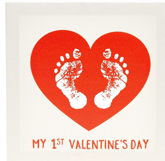 Pearhead Baby's Print Canvas - Baby's First Valentine's Day Gift - Bellso