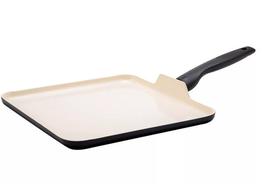 GreenPan Rio 11" Ceramic Nonstick Griddle Black - Bellso