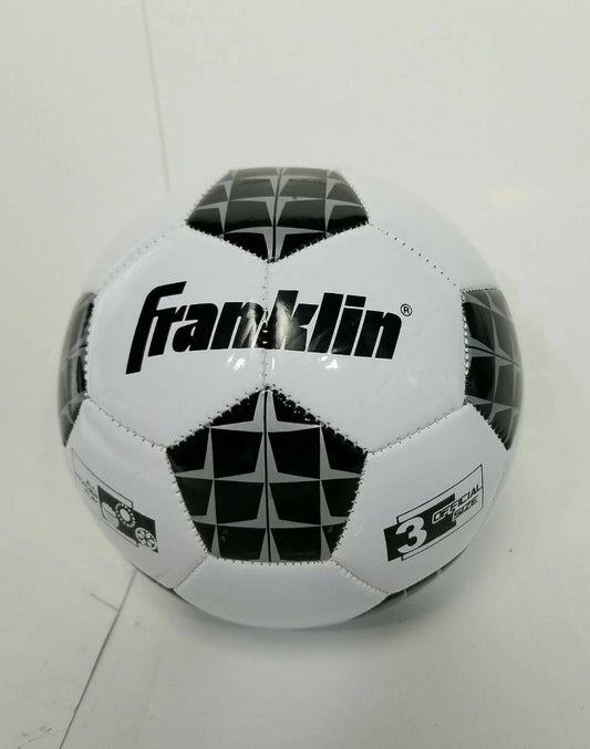 Pele Autographed Signed Franklin Size 3 Soccer Ball Black Ink with COA - Bellso