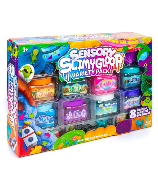 Slimy Gloop Sensory Textured and Scented Slime Variety 8 Pack - Bellso