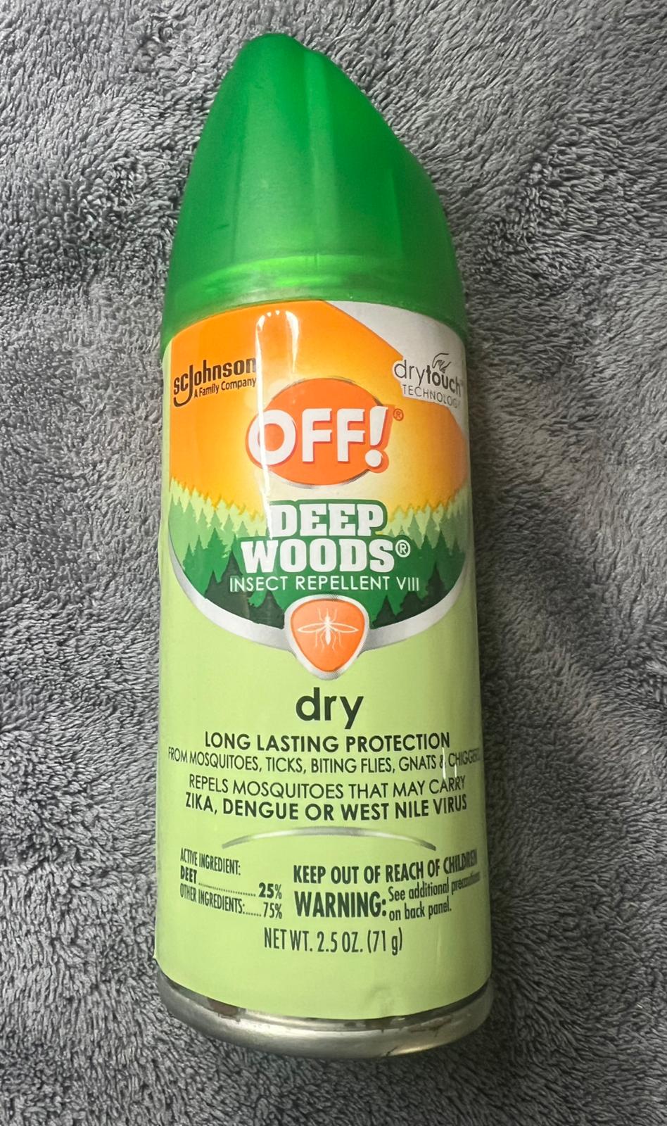 OFF! Deep Woods Mosquito Repellent Bug Spray Travel Size - 2.5oz - Bellso