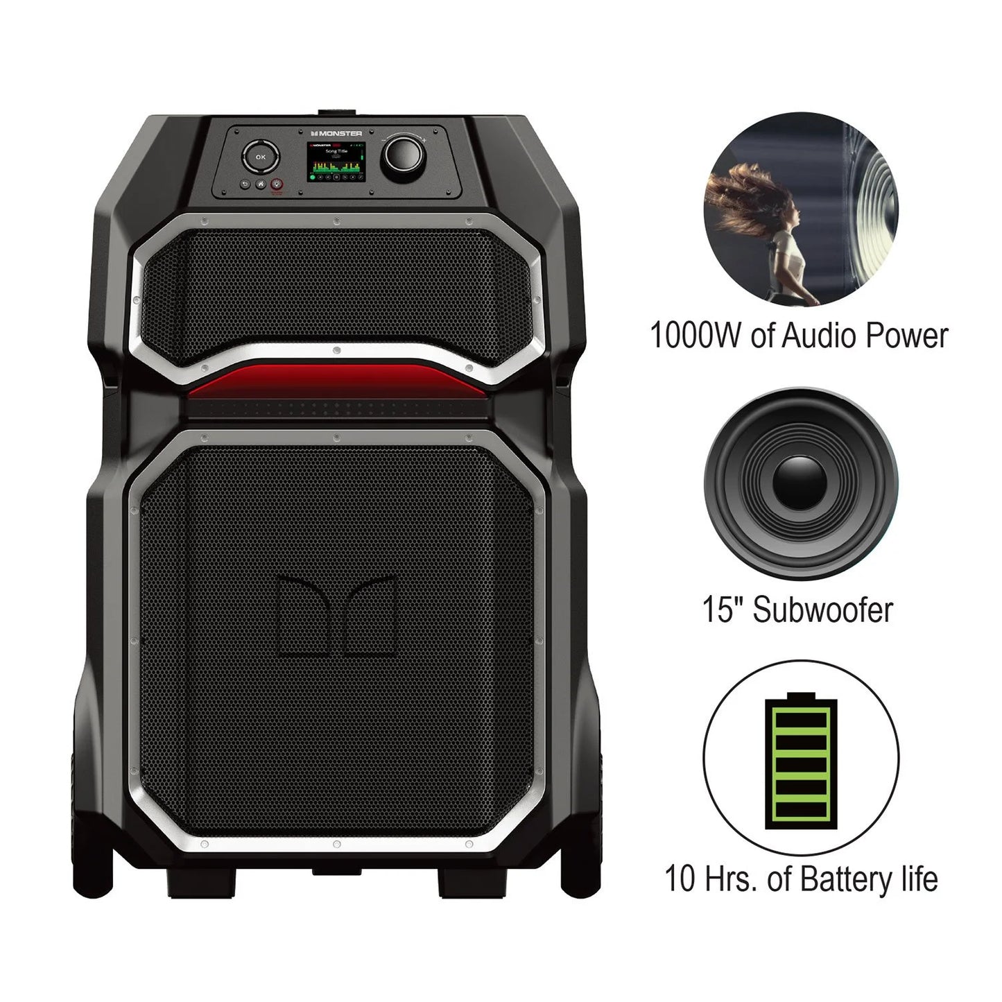 Monster MNRRX Rockin Roller X Bluetooth Speaker - Bellso