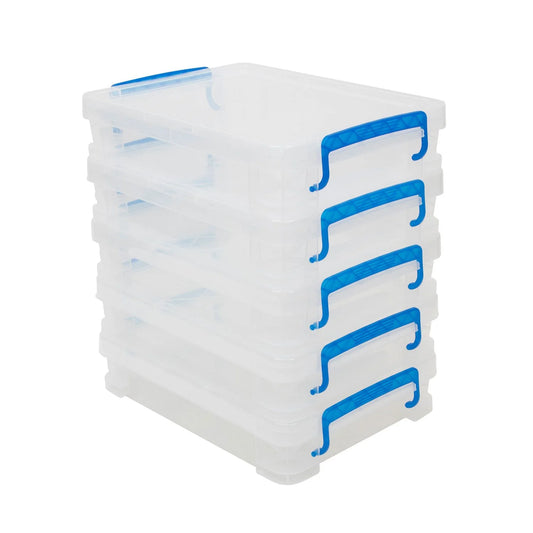 Super Stacker, Document Boxes, Clear, 5 Pack - Bellso