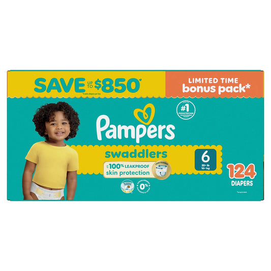 Pampers Swaddlers Diapers, Sizes 6 - Bellso