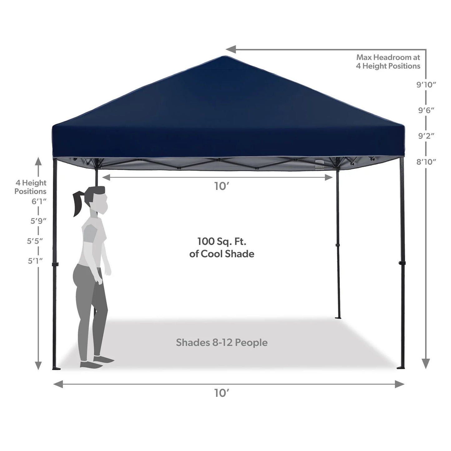 Member's Mark 10'x10' Instant Canopy EasyLift Technology - Bellso