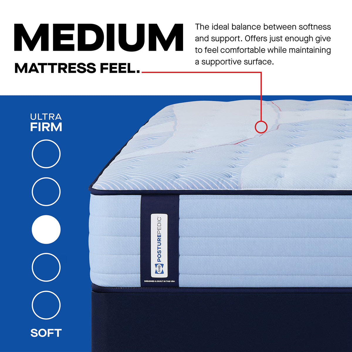 Sealy Posturepedic Drennon Medium Mattress FULL - Bellso