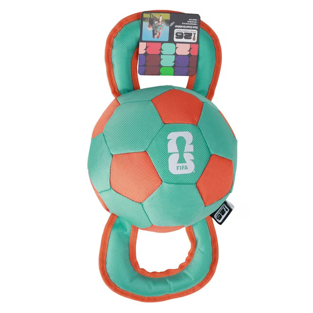 FIFA World Cup 2026 Dog Toy, Duo Goal Grabber, Medium, Multicolor