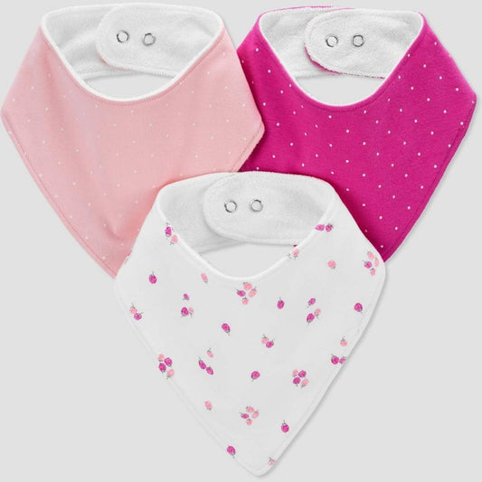 Carter's Just One By You® Baby Girls' 3pk Dotted Bib - Bellso