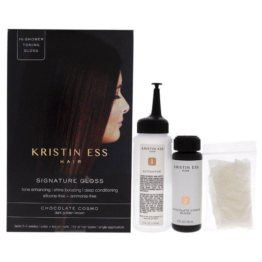KristIN ESS Signature Hair Gloss Shine Boosting, Tone Enhancing, Silicone Free + Ammonia Free - Chocolate Cosmo - Bellso