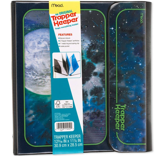 Mead Trapper Keeper 1" Round Ring Binder Moon - Bellso