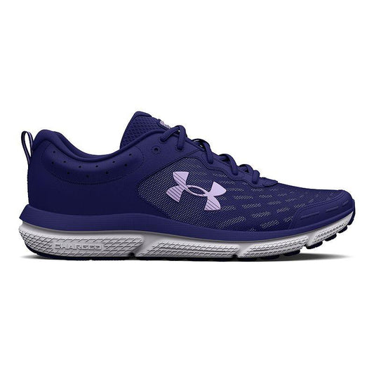 Under Armour Charged Assert 10 Women's Running Shoes, Size: 6.5, Sonar Blue Nebula Purp - Bellso