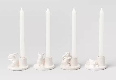 4pk Easter Bunny Taper Holders - Threshold™ - Bellso