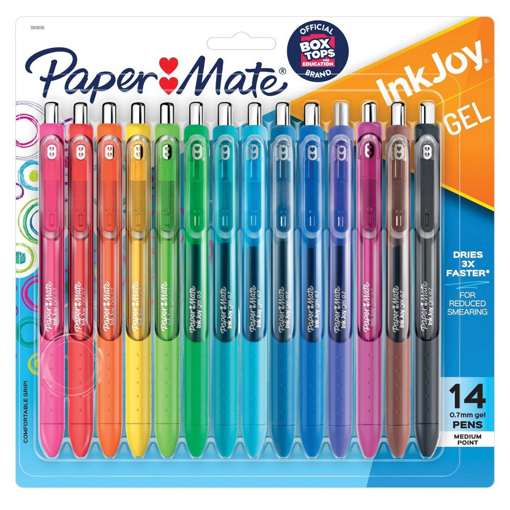 Paper Mate InkJoy Gel Pens Point Colors 14 Count - Bellso