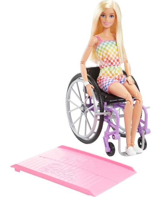 Barbie Fashionistas Doll with Wheelchair and Ramp and Blonde Hair - Bellso