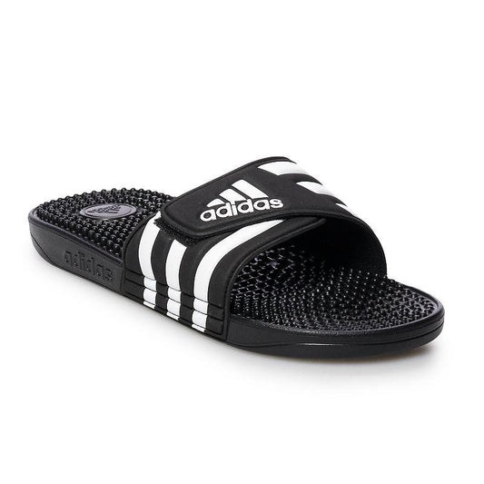 adidas Adissage Sport Slide in Black/White - Bellso