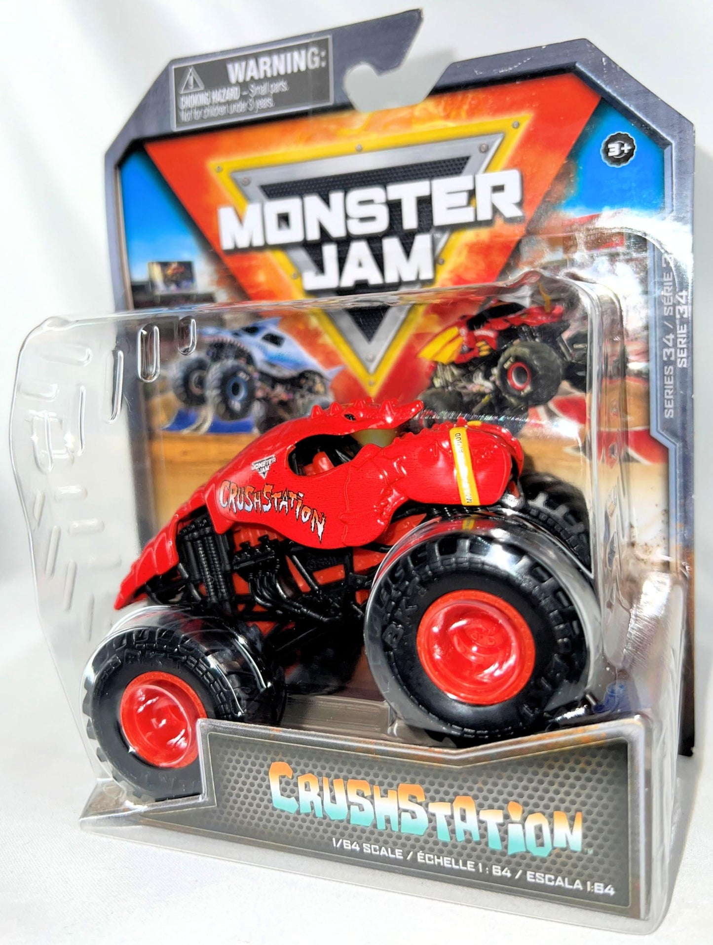 Monster Jam 2024 Official 1:64 Diecast Truck Series 34 Danger Divas Crushstation - Bellso