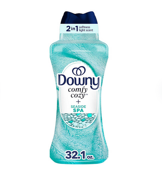 Downy Comfy Cozy In-Wash Laundry Scent Booster Beads, Seaside Spa Scent, 32.1 oz. - Bellso