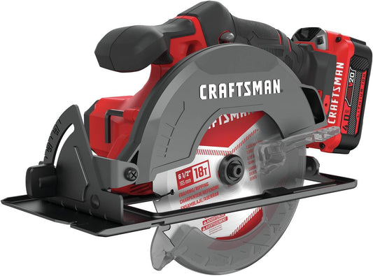CRAFTSMAN V20* Cordless 6-1/2 Inch Circular Saw 1 Battery Kit - - Bellso