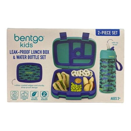 Bentgo Kids Leak-Proof Lunch Box & Water Bottle Set (Shark) - Bellso