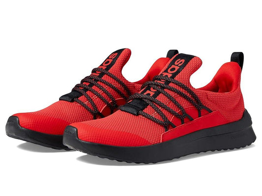 adidas Lite Racer ADAPT 5.0 Cloudfoam Kids' Lifestyle Running Shoes, Boy's, Size: 4, Red Powred Black - Bellso