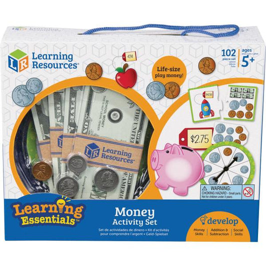 Learning Resources 102 pcs Money Activity Set 5+ - Bellso