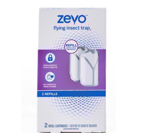 2 Cartridges Zevo Flying Insect Trap, Fly Trap Refill Cartridges - Bellso