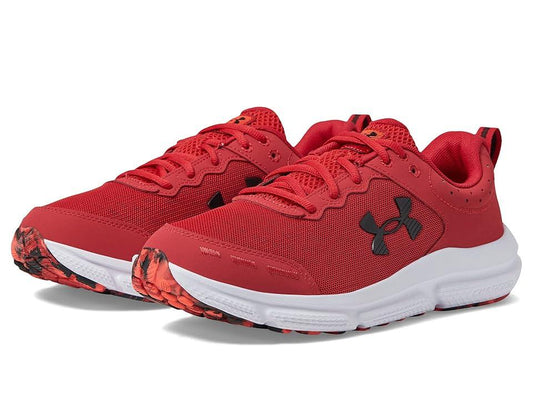 Under Armour Charged Assert 10 Men's Running Shoes, Size: 9.5, Red Red Black - Bellso