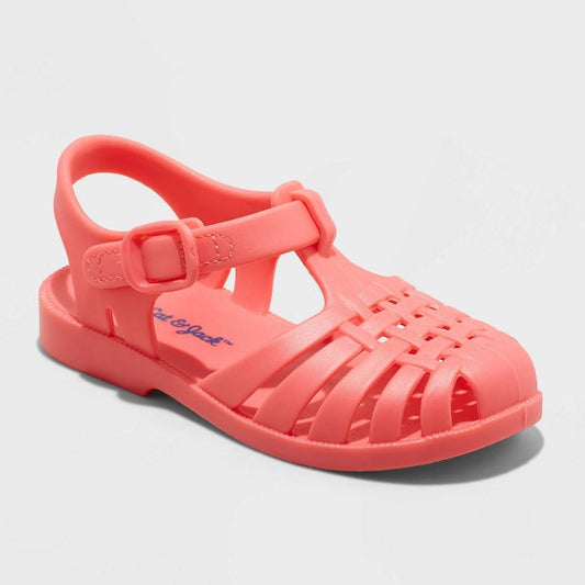 Toddler Girls' Sunny Jelly Sandals - Cat & JackTm Coral 12T - Bellso