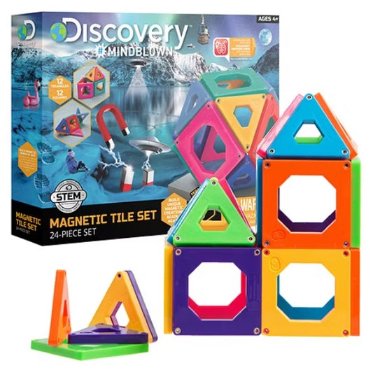 Discover Mindblown Magnetics Tile Set 24 Pieces - Bellso