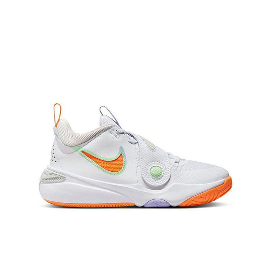 NIKE Team Hustle D 11 Big Kids' Basketball Shoes, Boy's, Size: 7, Orange Vapor Green - Bellso
