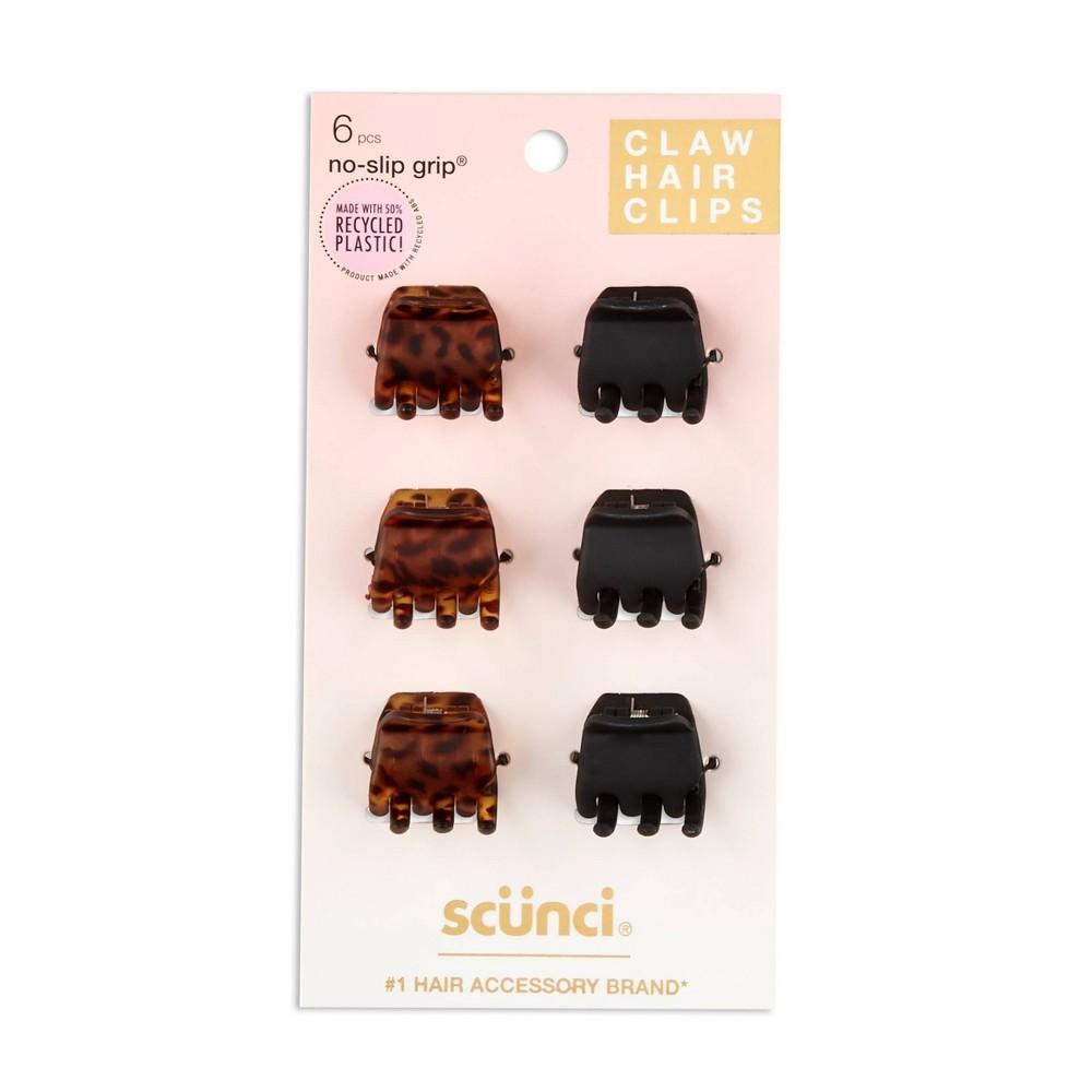 Scunci 2cm No Slip Grip Jaw Clips 6pcs - Bellso