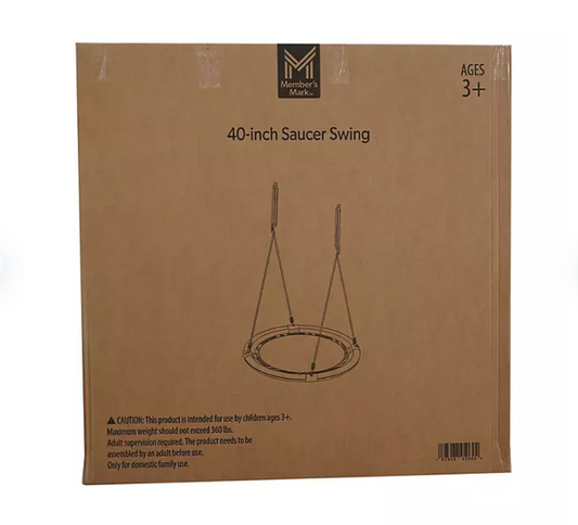 Member's Mark Outdoor Saucer Swing, 40" - Bellso