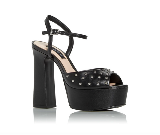 Aqua Womens Cullen Leather Ankle Strap Platform Sandals Size 7.5B - Bellso