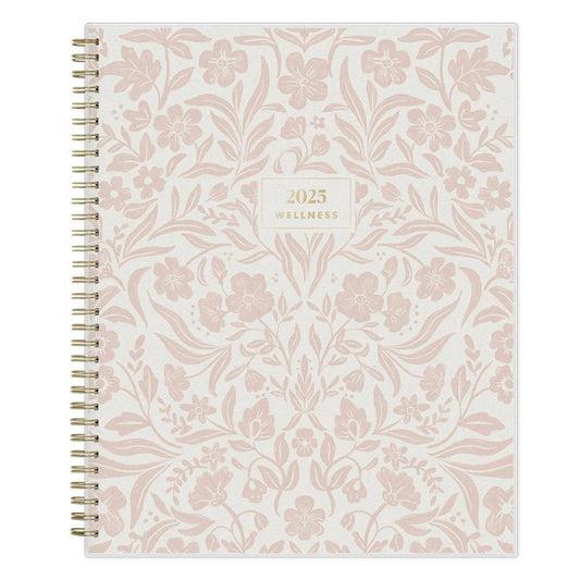 The Everygirl Wellness Planner January - December 2025 Frosted 8.5"X11" Weekly/Monthly Wirebound Izabella Desert Rose - Bellso