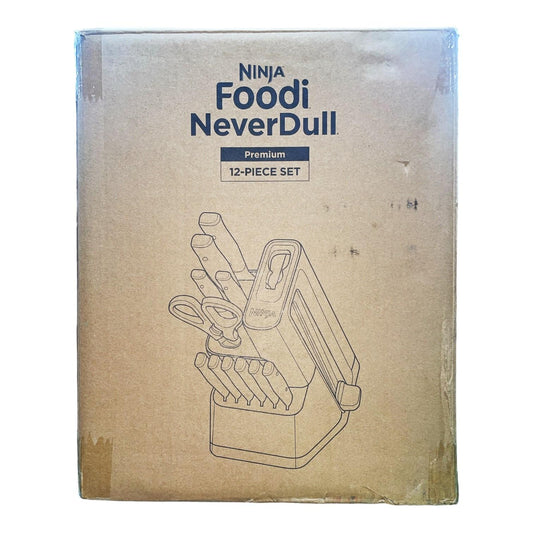 Ninja Foodi NeverDull Premium 12 Pc. German Stainless Steel Knife System White - Bellso