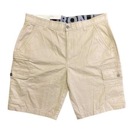 Iron Co. Men S Comfort Waistband Regular Fit Stretch Cargo Short (Vintage Wheat ) - Bellso