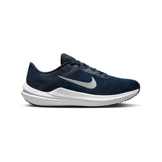 Nike WINFLO 10 Men's Road Running Shoes, Size: 8.5, Navy Grey Silver - Bellso