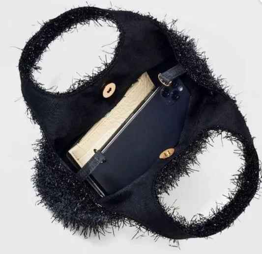 A New Day Tinsel Mini Party Tote Handbag - Bellso