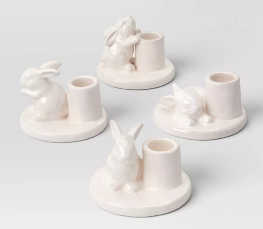 4pk Easter Bunny Taper Holders - Threshold™ - Bellso
