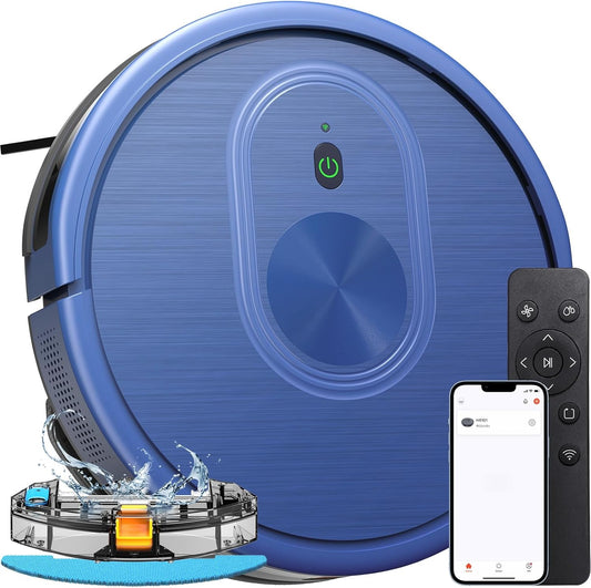 Robot Vacuum, 3 in 1 Robotic Vacuum and Mop Combo with Schedule, Mopping Robot Vacuum Cleaner - Bellso