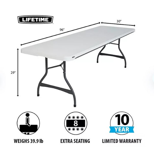 Lifetime 8' Commercial Folding Table - Bellso