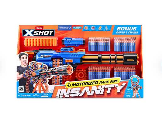 Zuru X-Shot Insanity Motorized Rage Fire Blaster - Bellso