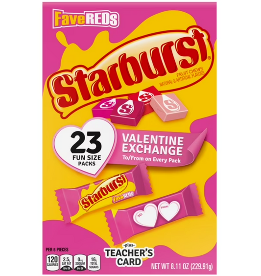 Starburst FaveReds Valentine's Day Class Exchange Kit - Bellso