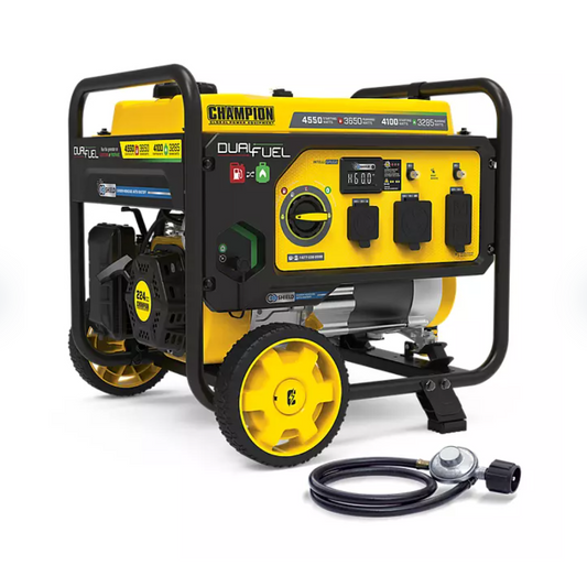 Champion Power Equipment 3650-Watt Dual Fuel Portable Generator With CO Shield $449.88 - Bellso